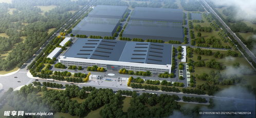 厂房办公楼多层鸟瞰图图片设计图 室外模型 3d设计